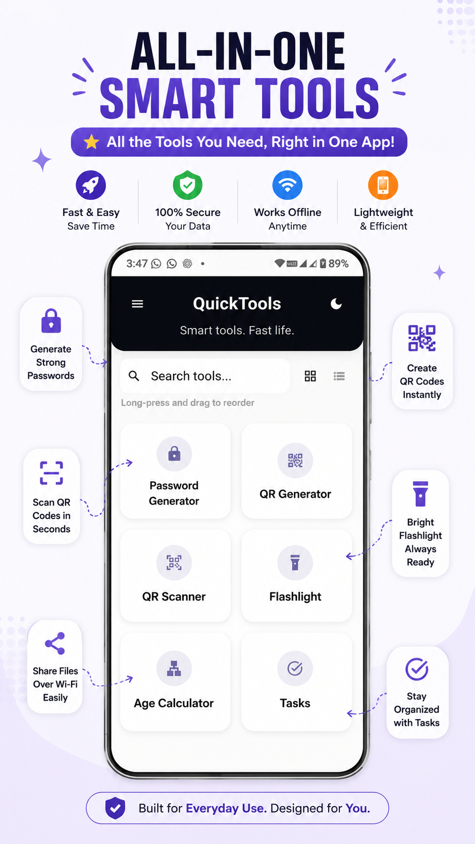QuickTools app screenshot preview